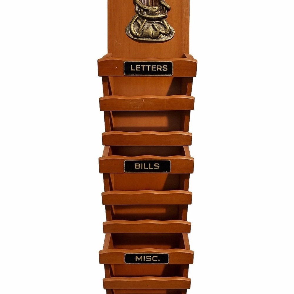 VTG Wooden Wall Organizer with Multiple Slots